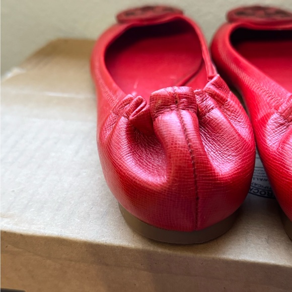Tory Burch Red Flats 9 - Picture 13 of 14